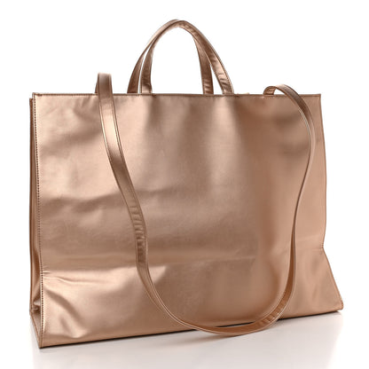 Telfar Metallic Vegan Leather Large Shopping Bag 3 of 10