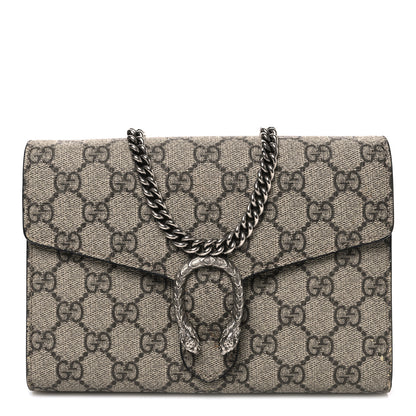 Gucci GG Supreme Monogram Mini Dionysus Chain Wallet Beige Black 1 of 10