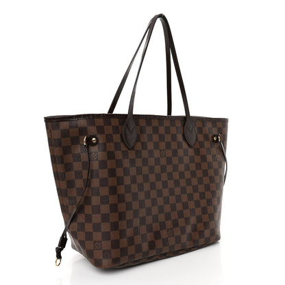 Louis Vuitton Damier Ebene Neo Neverfull MM Rose Ballerine 3 of 11