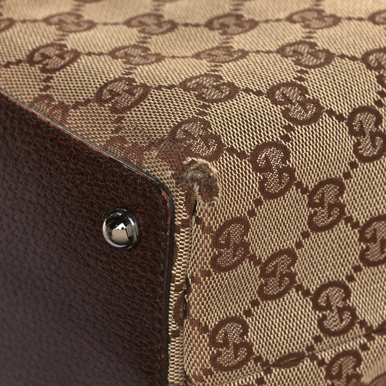 Gucci Monogram Large Eclipse Tote Brown 12 of 14