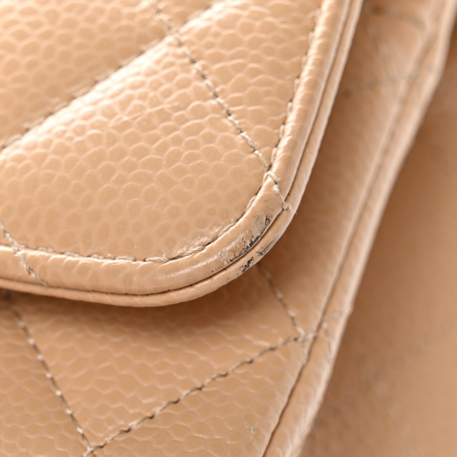 Chanel Caviar Quilted Medium Double Flap Beige 1872438 – FASHIONPHILE