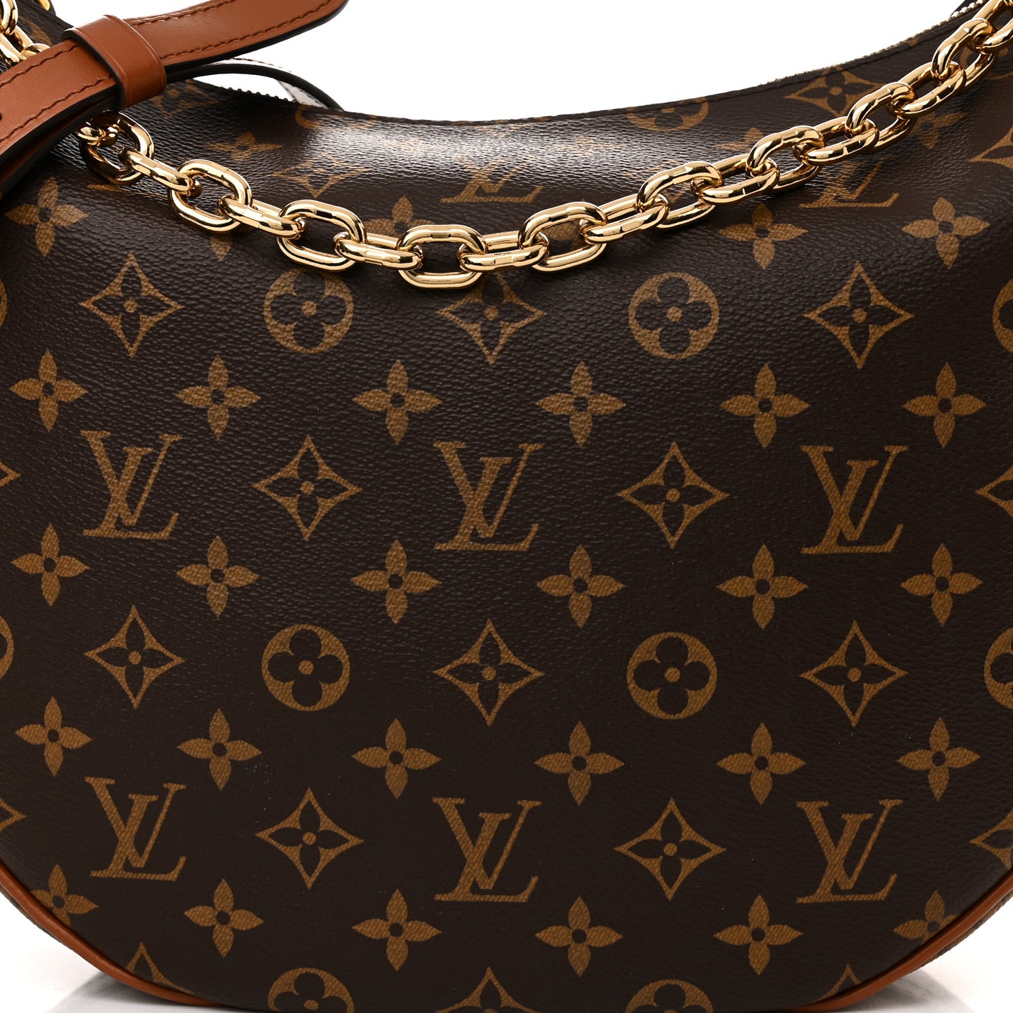 Reverse Monogram Loop Hobo