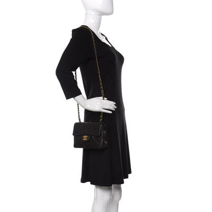 Chanel Lambskin Quilted Mini Square Flap Black 2 of 10