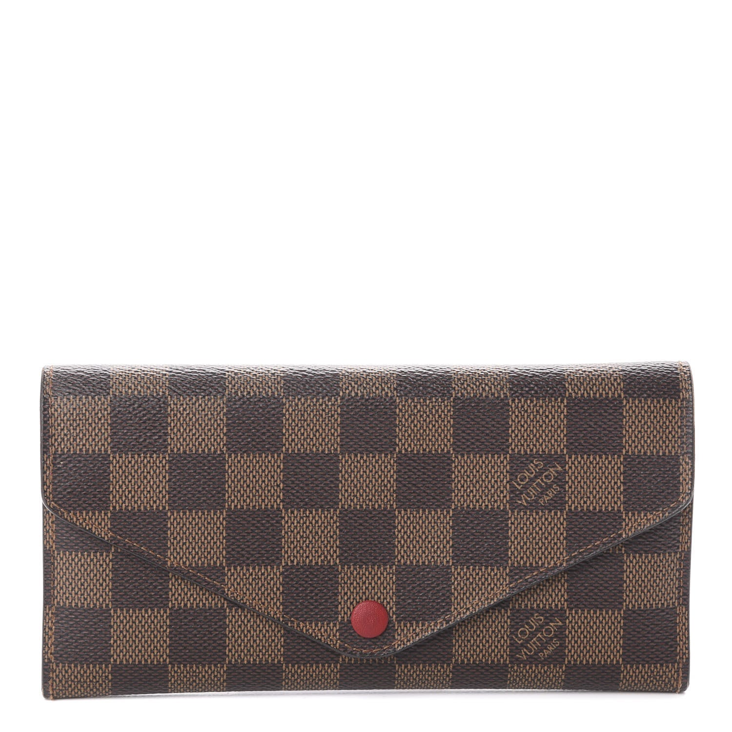 Louis Vuitton Damier Ebene Josephine Wallet Red 1 of 5