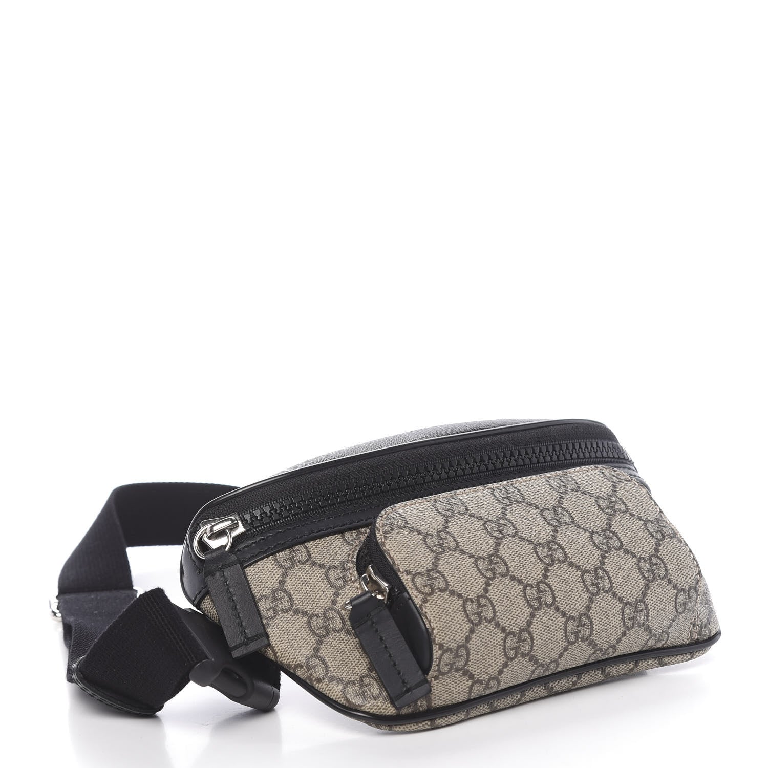 Gucci GG Supreme Monogram Belt Bag Black 4 of 11