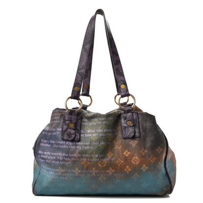 Louis Vuitton Monogram Karung Heartbreak Jokes Tote Violet 1 of 14
