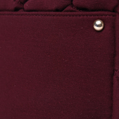 Chanel Jersey Bubble Quilt Bowler Bordeaux 8 of 11