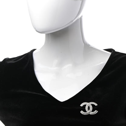 Chanel Crystal Palais Garnier CC Brooch Silver 2 of 6