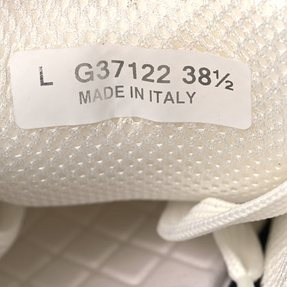 Chanel Nylon Suede Calfskin CC Sneakers 38.5 White Dark Grey 7 of 8