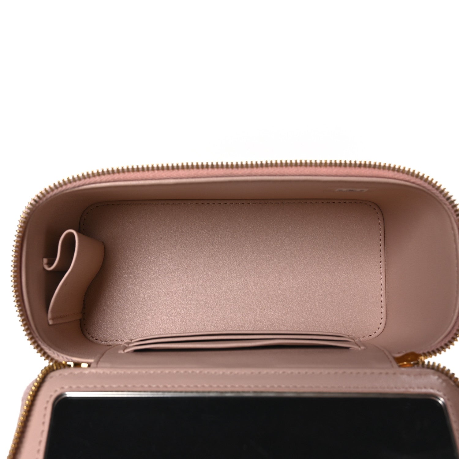 Chanel Lambskin Quilted Small Top Handle Vanity Case With Chain Light Pink 6 of 12