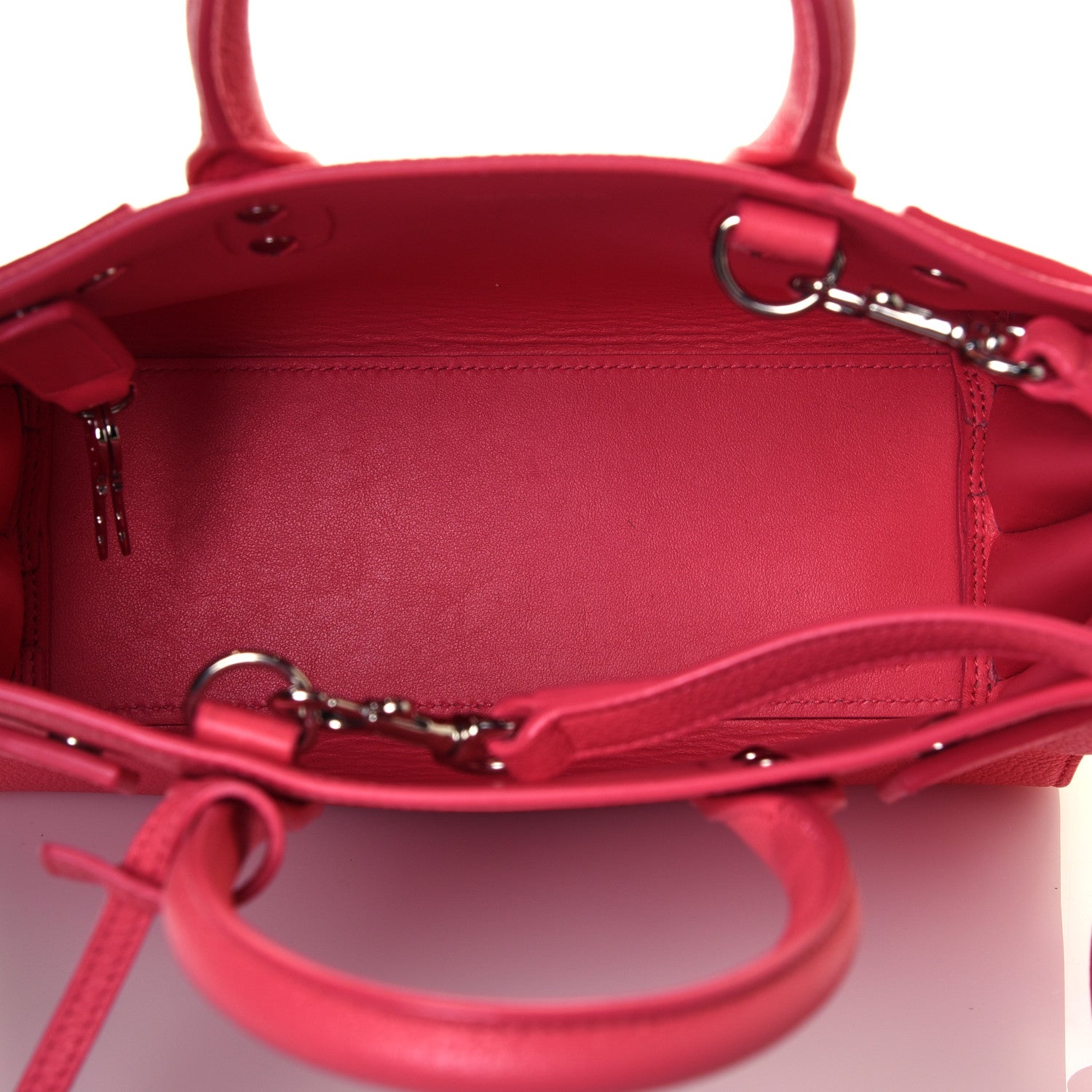Saint Laurent Grained Calfskin Nano Sac De Jour Coral 7 of 14