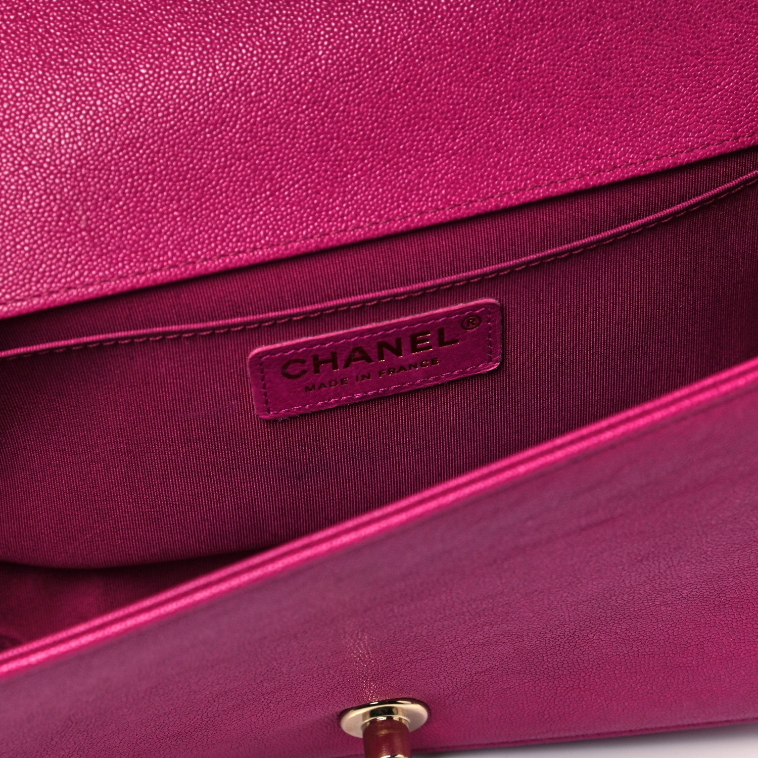 Chanel Caviar Quilted Medium Boy Flap Fuchsia 5 of 8
