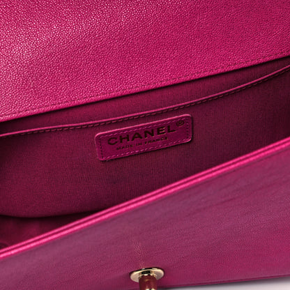 Chanel Caviar Quilted Medium Boy Flap Fuchsia 5 of 8