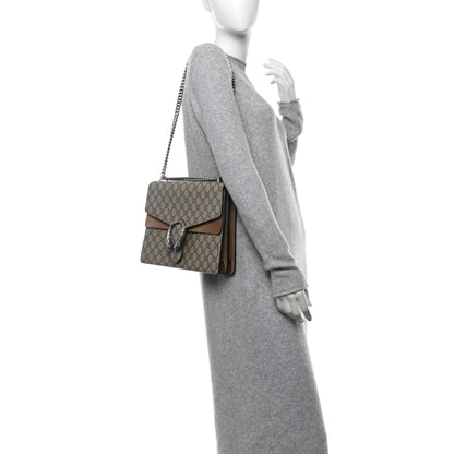 Gucci GG Supreme Monogram Medium Dionysus Shoulder Bag Taupe 2 of 10