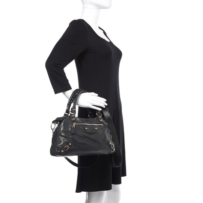 Balenciaga Agneau Giant 12 Rose Gold Hardware Town Black 2 of 9