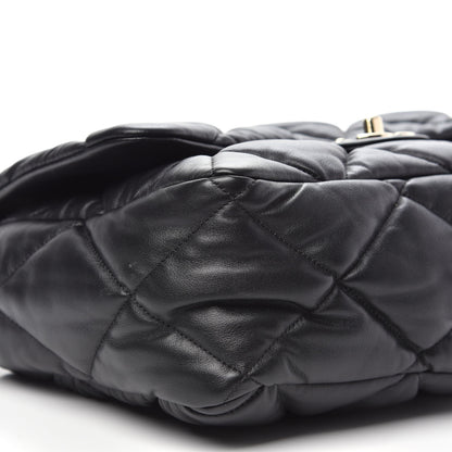 Chanel Calfskin Quilted Large Bubbly Flap Black 9 of 11