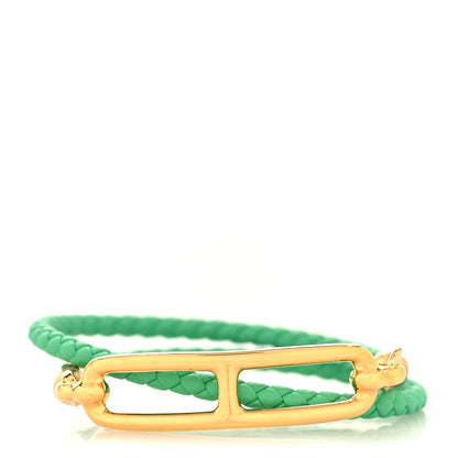Hermes Swift Roulis Double Tour Bracelet T1 Vert Comics 1 of 4