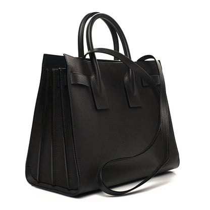 Saint Laurent Grained Calfskin Small Sac De Jour Fog 3 of 12