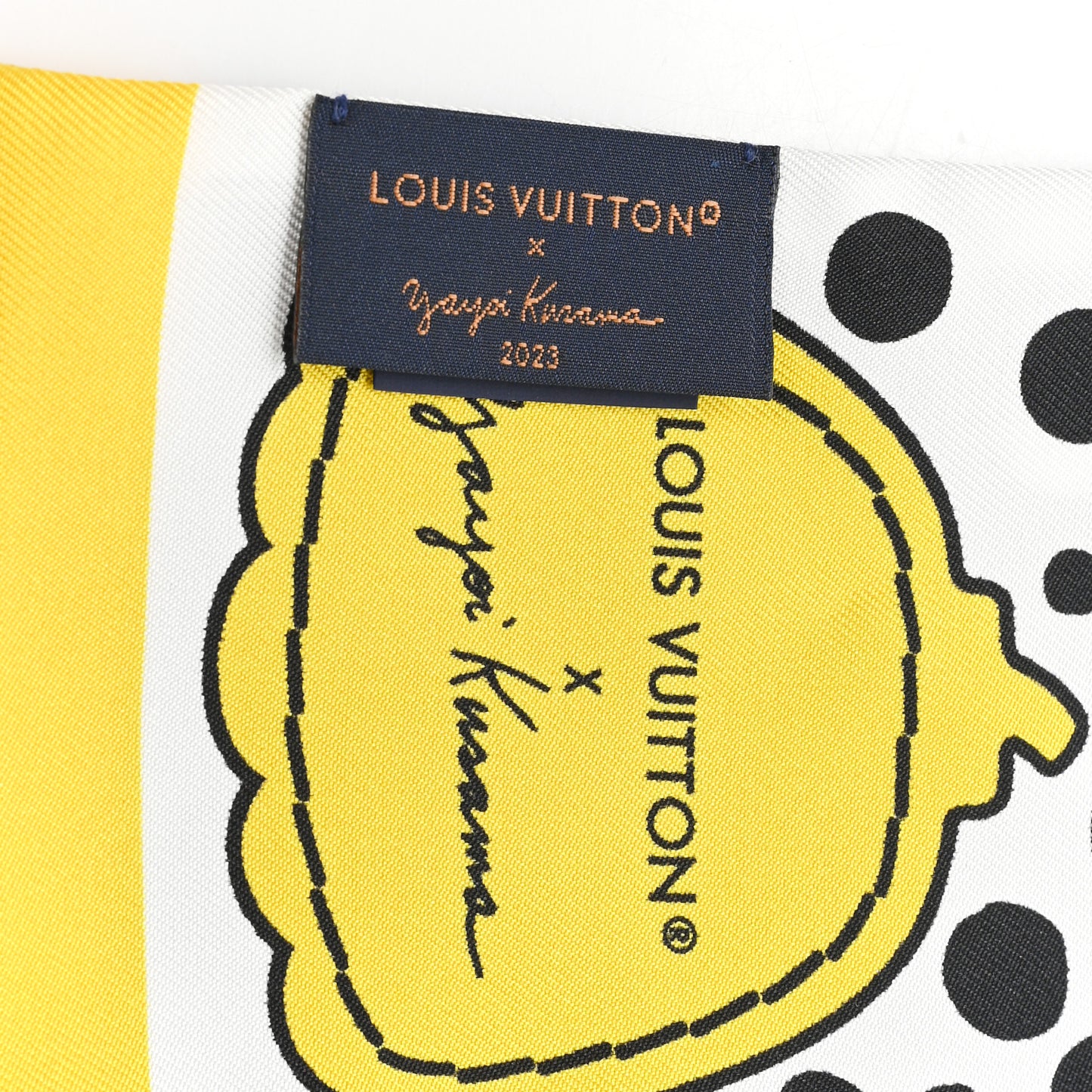 LV x YK Infinity Dots Bandeau Black Yellow White