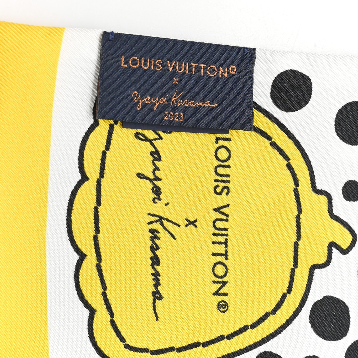 Louis Vuitton LV x YK Infinity Dots Bandeau Black Yellow White 3 of 3