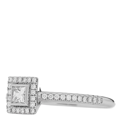 Tiffany Platinum Diamond .15ct Soleste Princess Cut Engagement Ring 51 5.75 3 of 6