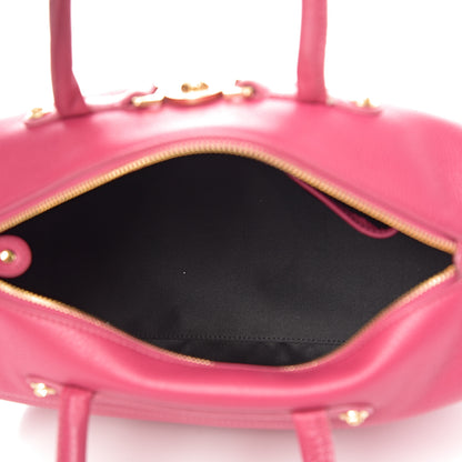 Versace Cervo Embossed Vitello Signature Duffle Bag Pink 4 of 9