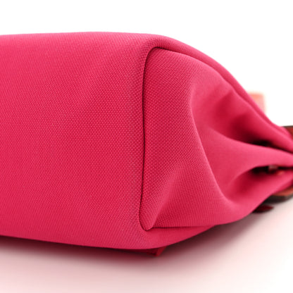 Hermes Toile Militaire Vache Hunter Laque Herbag Zip Retourne 31 PM Rose Mexico Rouge Piment 11 of 12