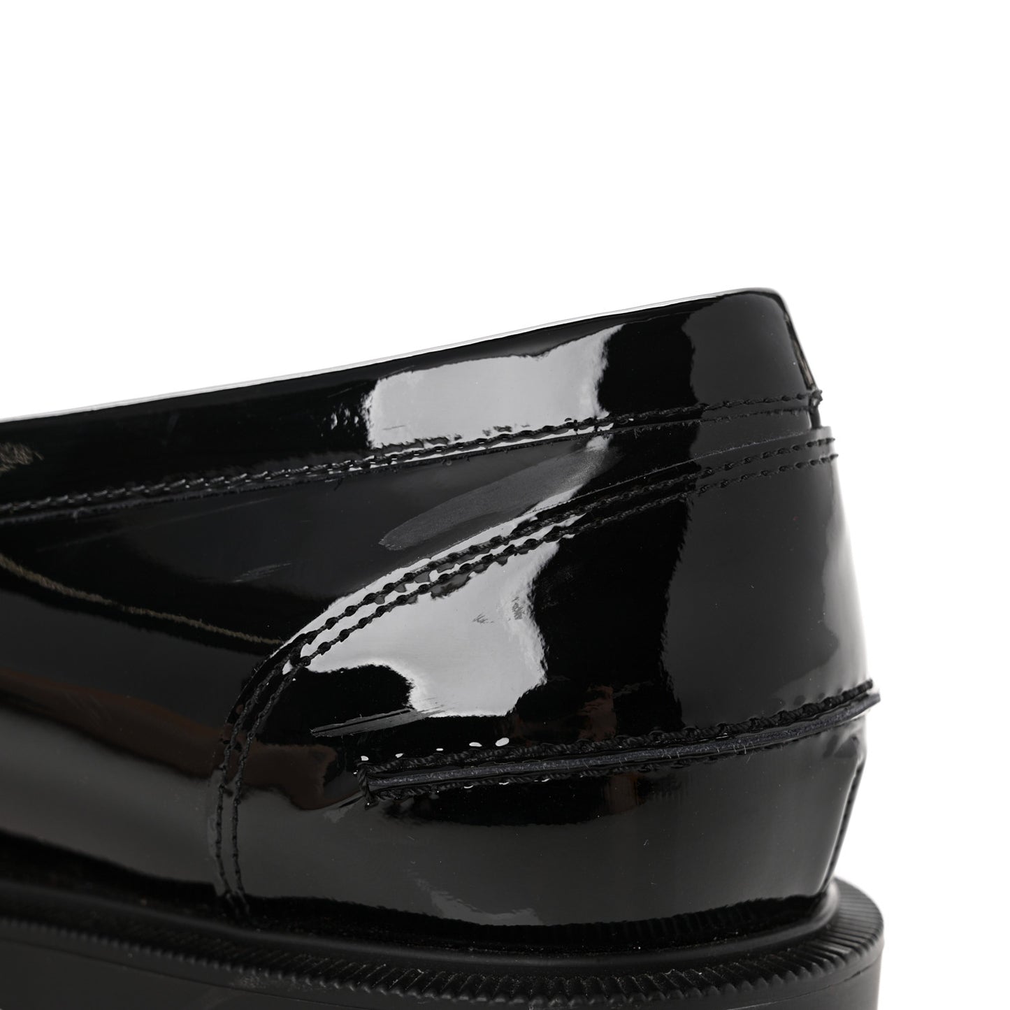 Patent Daisy Loafers 41 Black