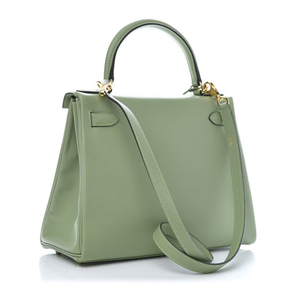 Hermes Evercolor Kelly Retourne 28 Vert Criquet 3 of 12