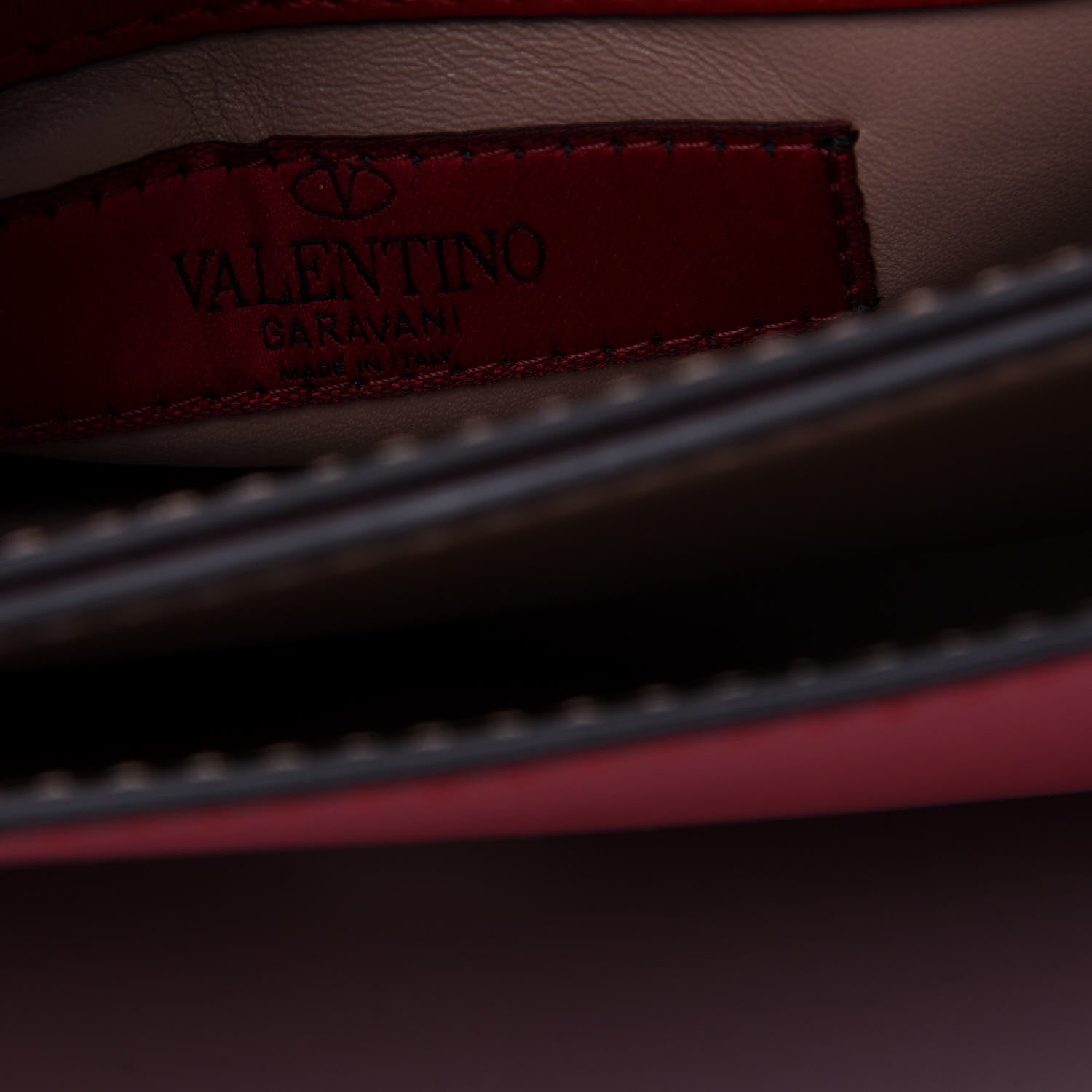 Valentino Garavani Nappa Rockstud Wristlet Clutch Rosso Valentino 6 of 7