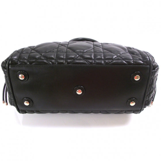 Lambskin Cannage 2 Dior Zip Top Satchel