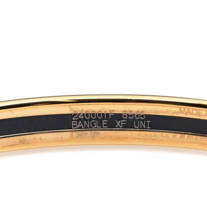 Hermes Enamel Printed Extra Narrow Bracelet 65 White 5 of 6