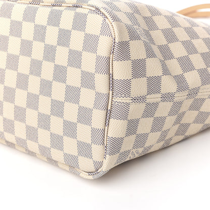 Louis Vuitton Damier Azur Neo Neverfull MM Rose Ballerine 5 of 10