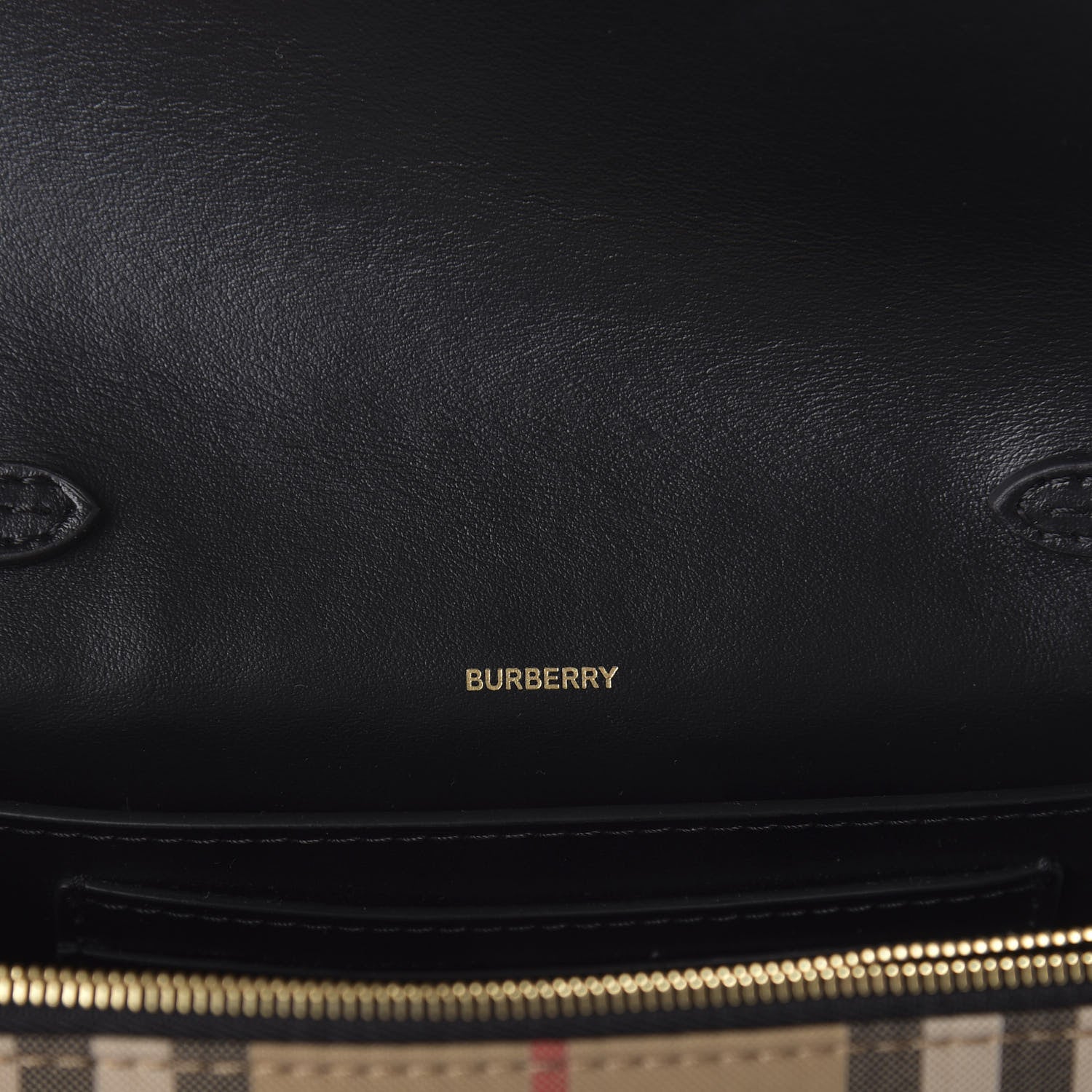 Burberry Vintage Check Hackberry Crossbody Bag Archive Beige Black 8 of 9