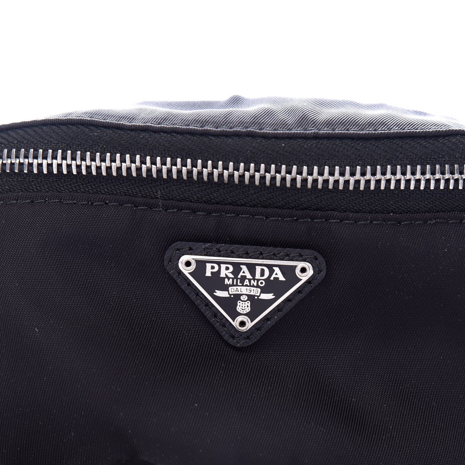 Prada Tessuto Nylon Wrist Pouch Black 6 of 9