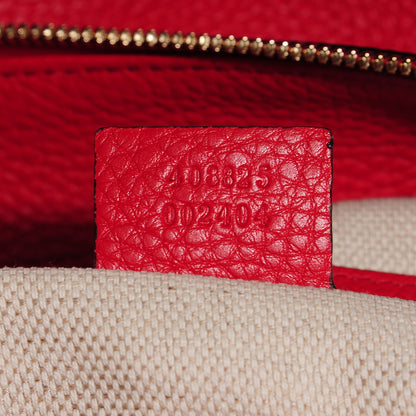 Gucci Pebbled Calfskin Large Soho Hobo Tabasco Red 7 of 7