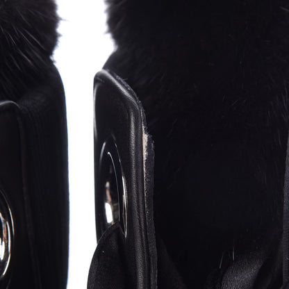 Christian Louboutin Calfskin Mink Jenny From the Alps 70 Ankle Boots 36.5 Black 11 of 13