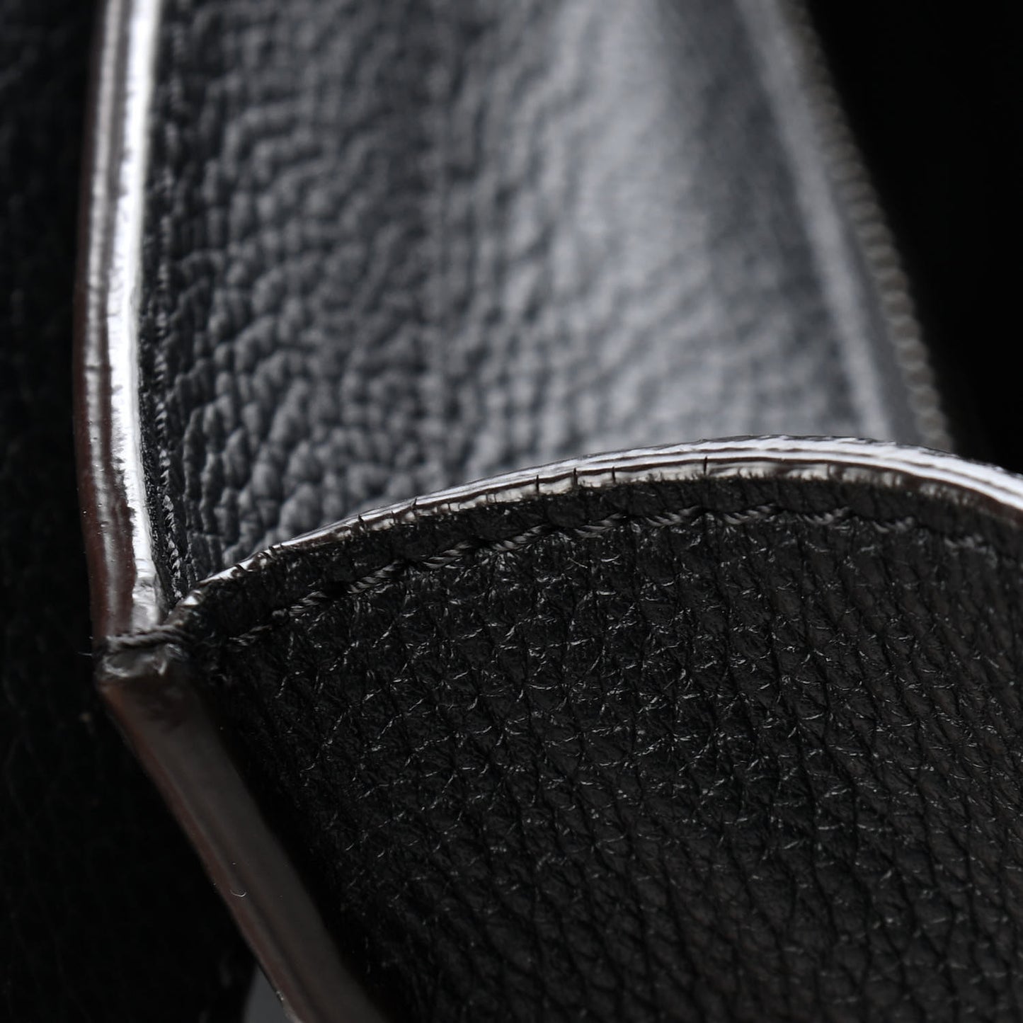 Drummed Calfskin Mini Luggage Black