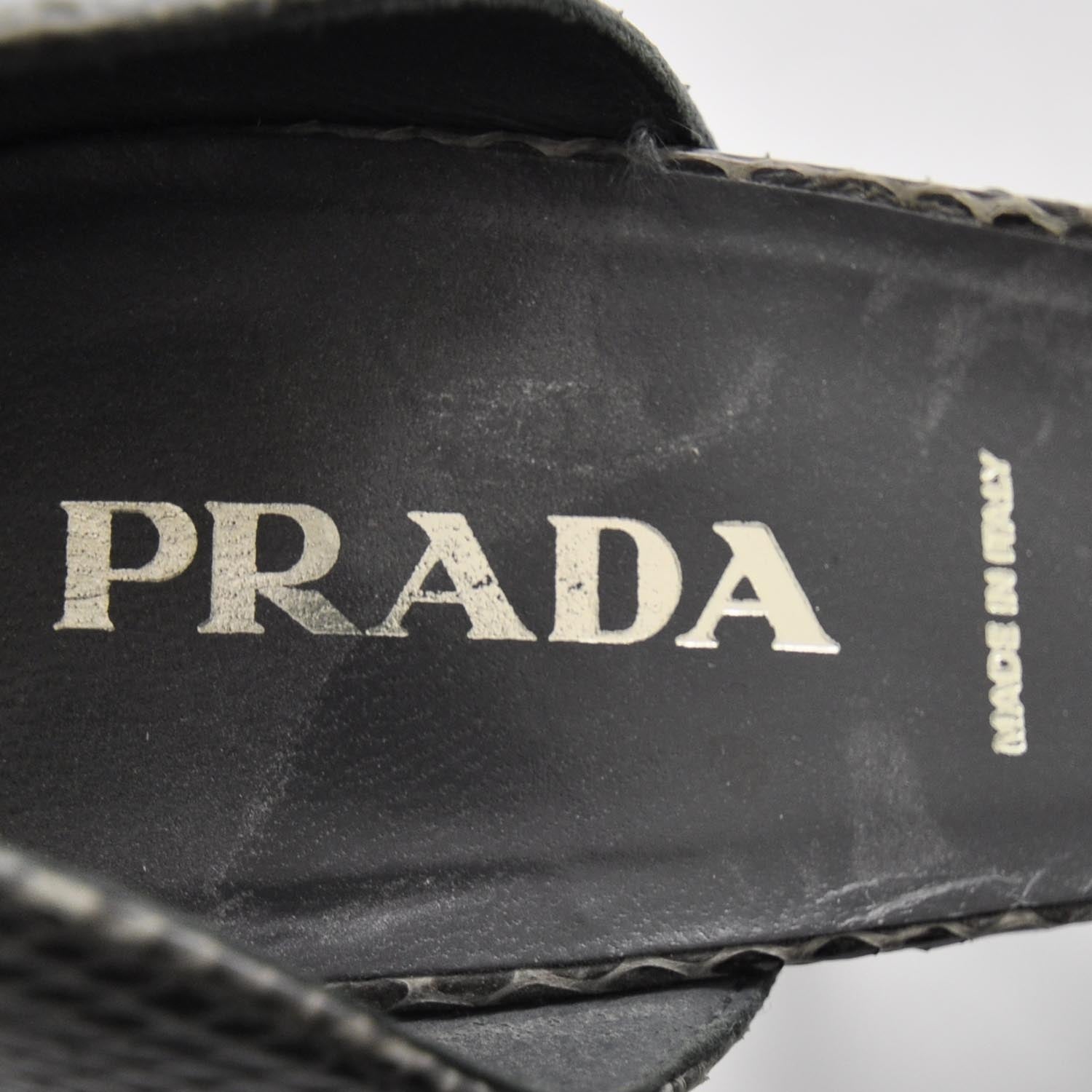 Prada Python Skin Heels 38 5 of 6