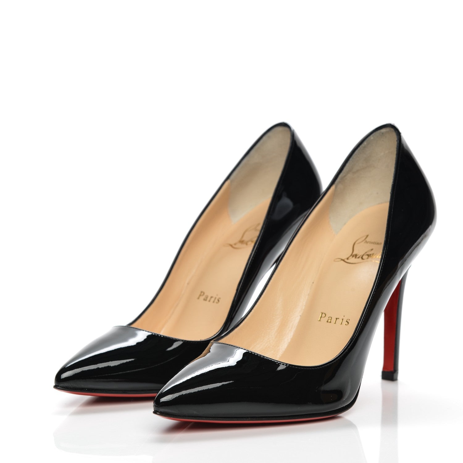 Christian Louboutin Patent Pigalle 100 Pumps 36 Black 3 of 11