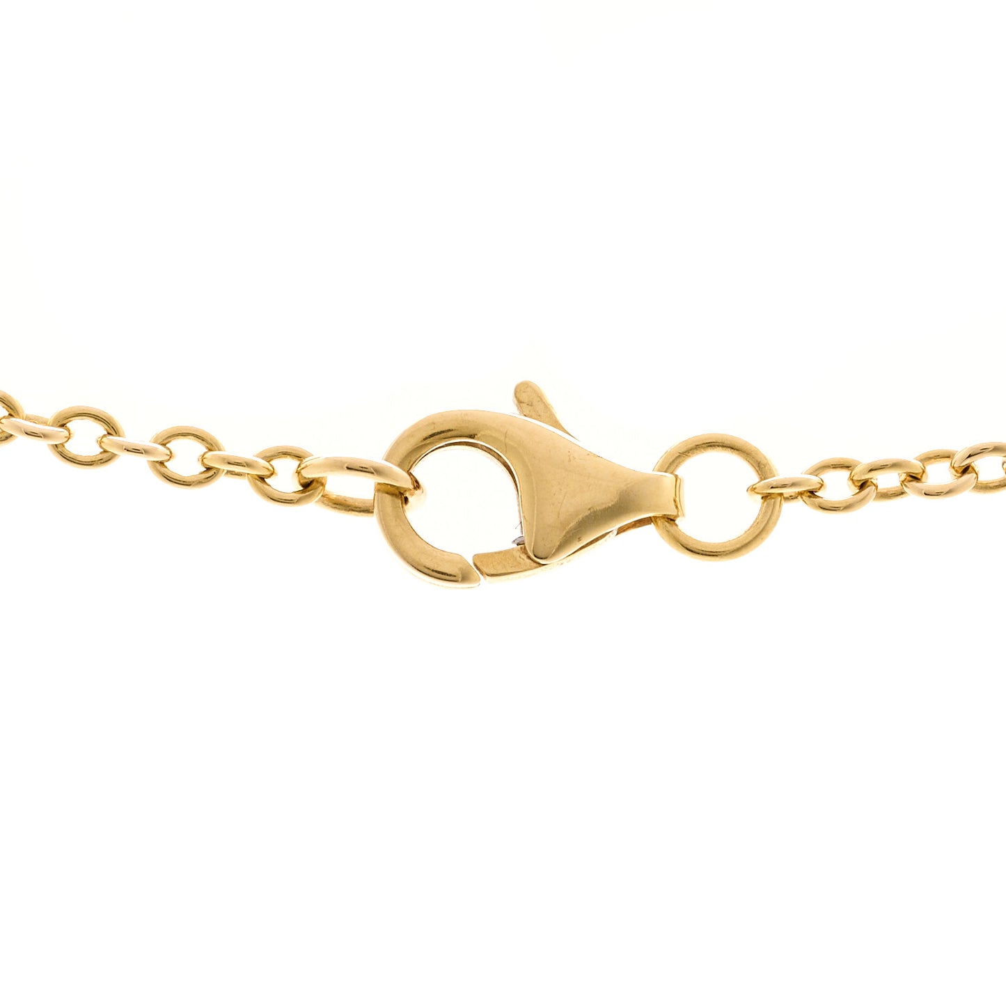 18K Yellow Gold Interlocking LOVE Necklace