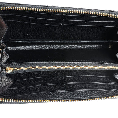 Gucci Python Soho Zip Around Wallet Black 4 of 7