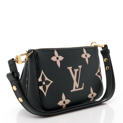 Louis Vuitton Empreinte Monogram Giant Multi Pochette Accessories Black Beige 3 of 11