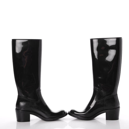 Gucci GG Rubber Rain Boot 37 Nero Black 5 of 18