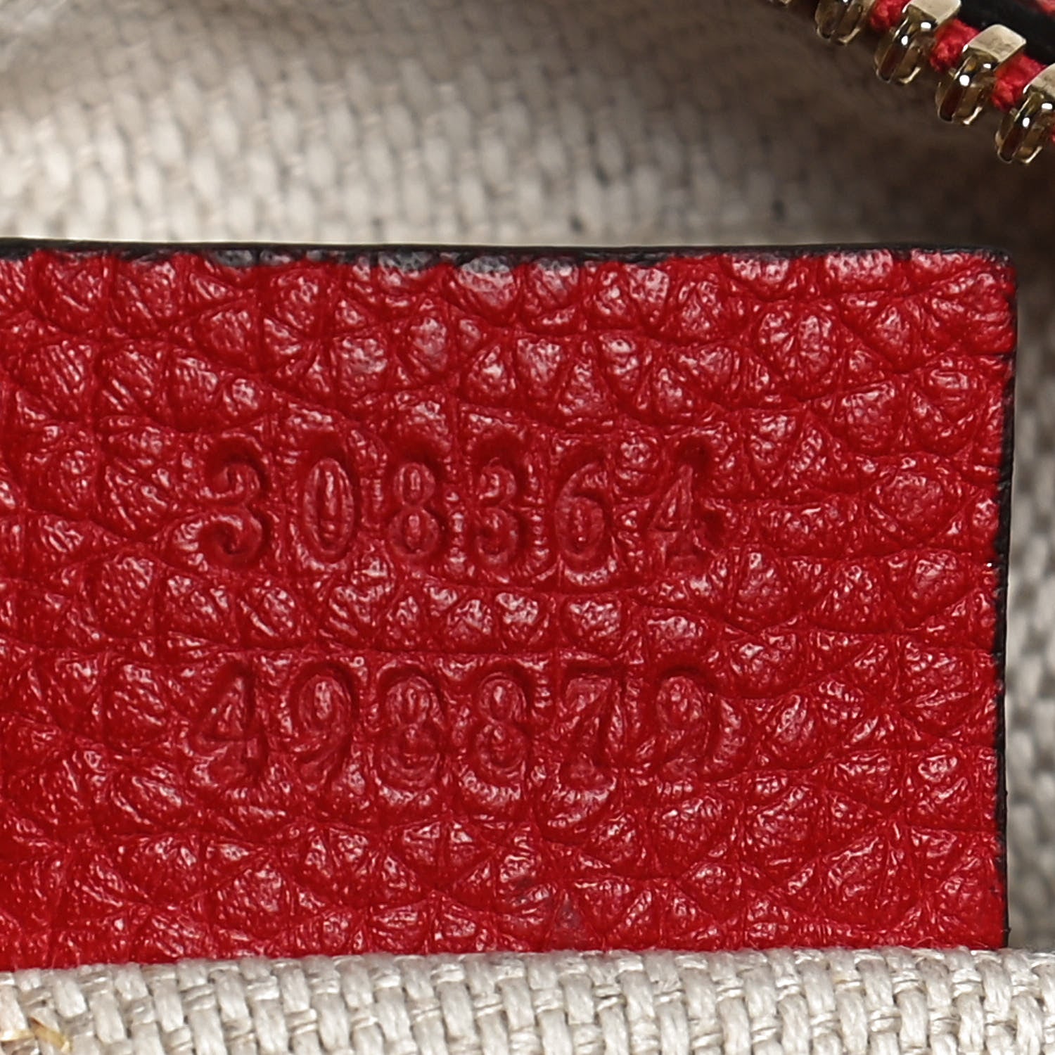 Gucci Pebbled Calfskin Small Soho Disco Bag Tabasco Red 7 of 11