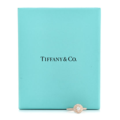 Tiffany 18K Rose Gold Diamond Soleste Engagement Ring 50 5.5 5 of 5