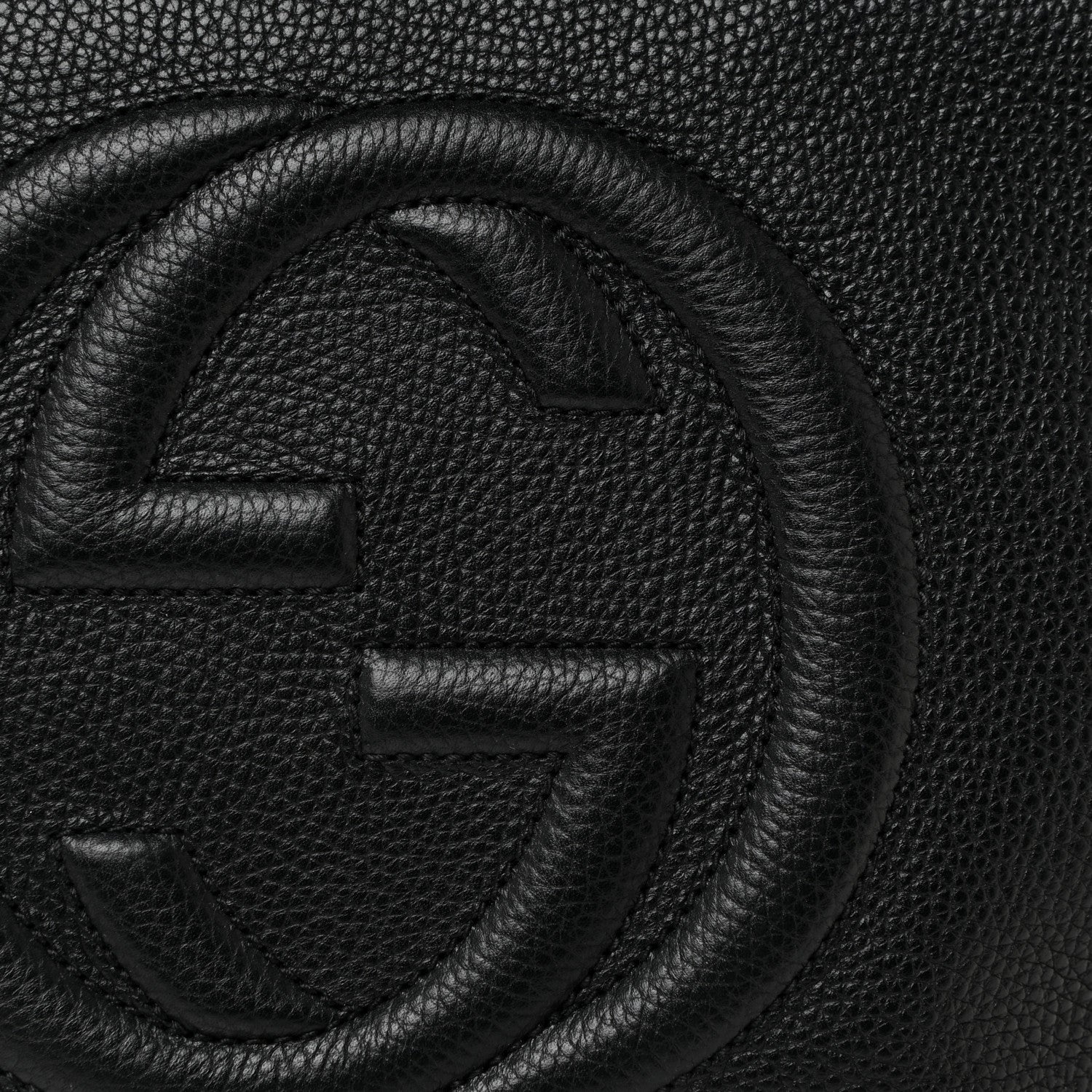 Gucci Pebbled Calfskin Large Soho Hobo Black 8 of 13