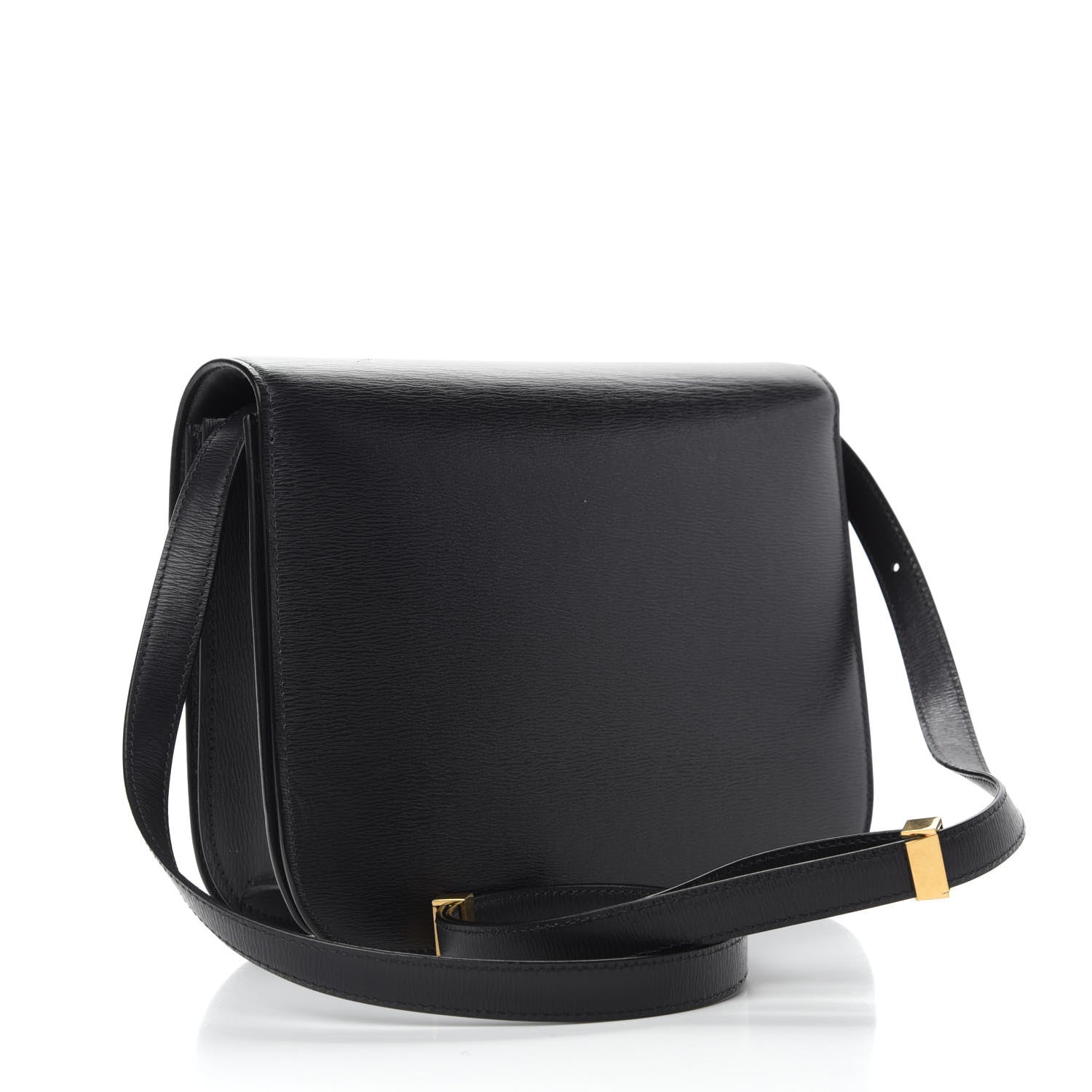 Celine Liege Calfskin Medium Classic Box Flap Bag Black 3 of 11