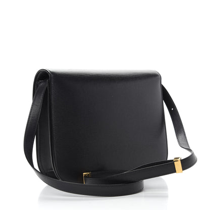 Celine Liege Calfskin Medium Classic Box Flap Bag Black 3 of 11