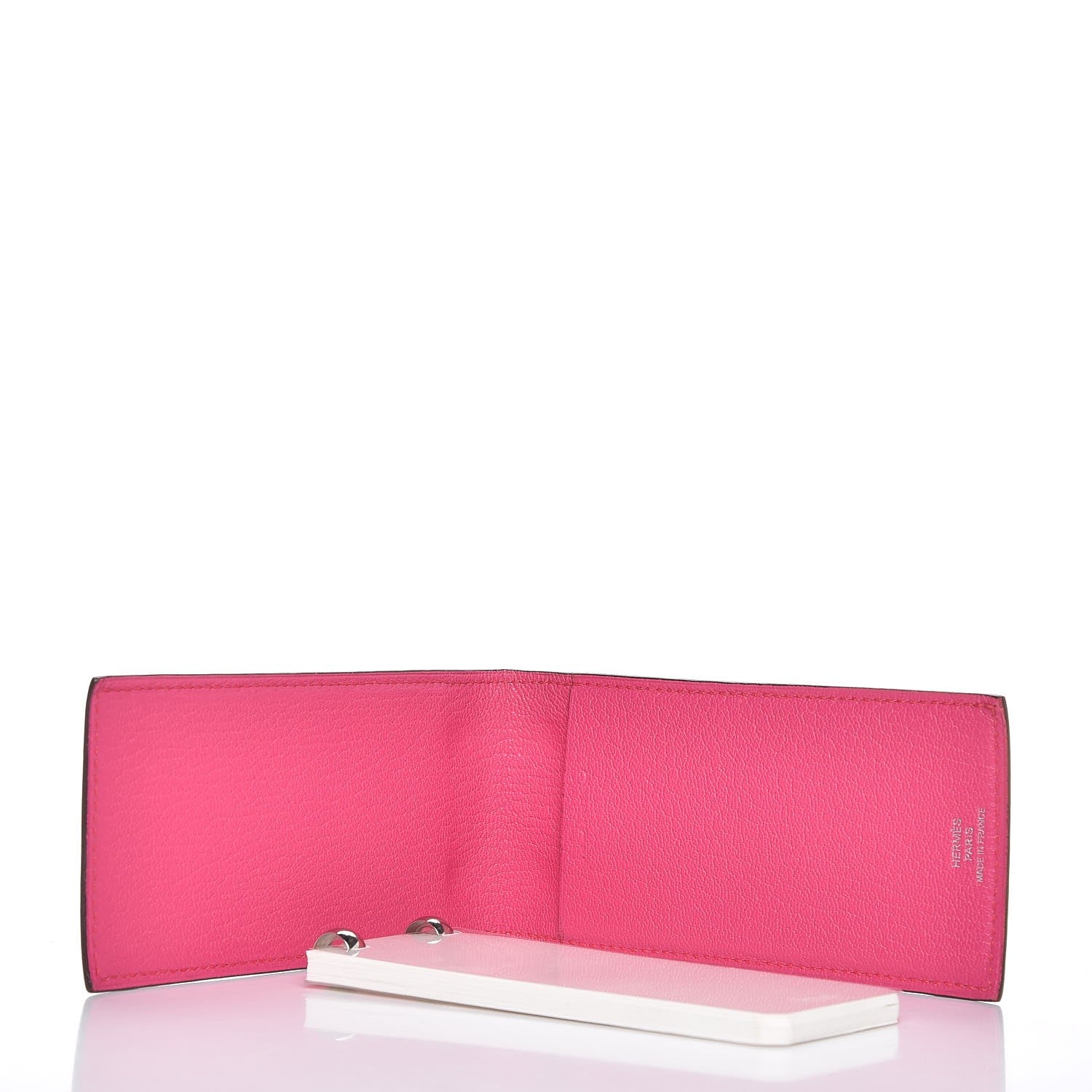 Hermes Chevre Mysore Bi Color Notepad Violet Rose Tyrien 5 of 8